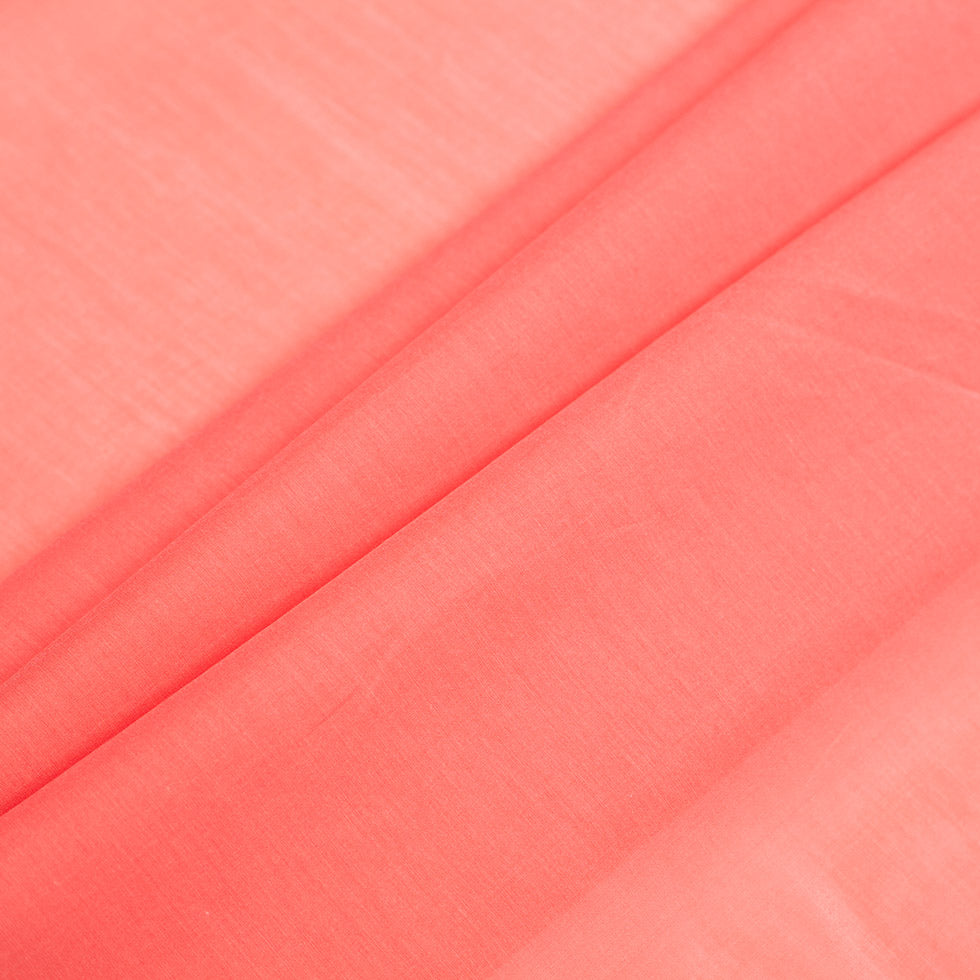Rag & Bone Spiced Coral Silk-Cotton Voile - Folded
